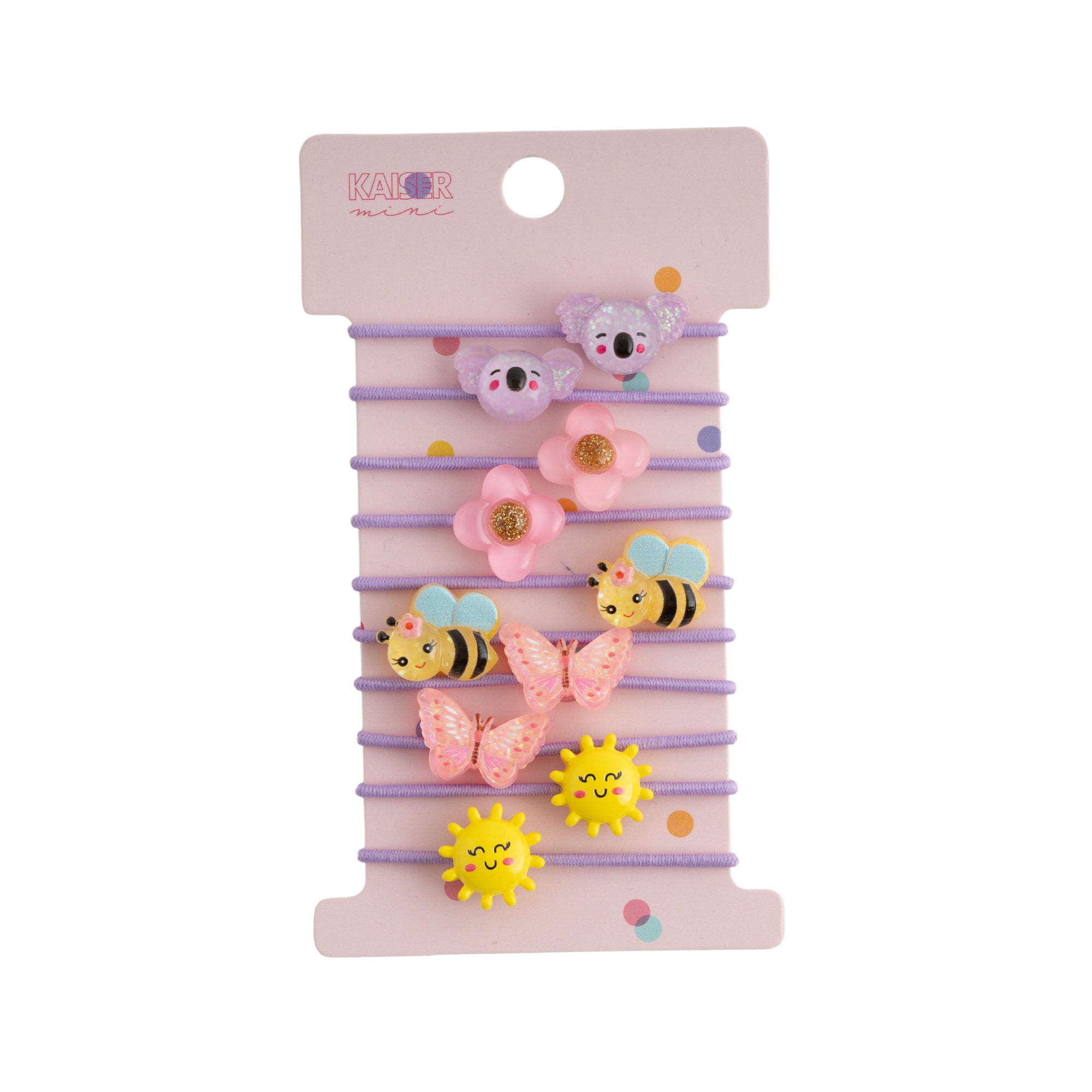 Kids 10pk Novelty Hair Tie Set - SUMMER
